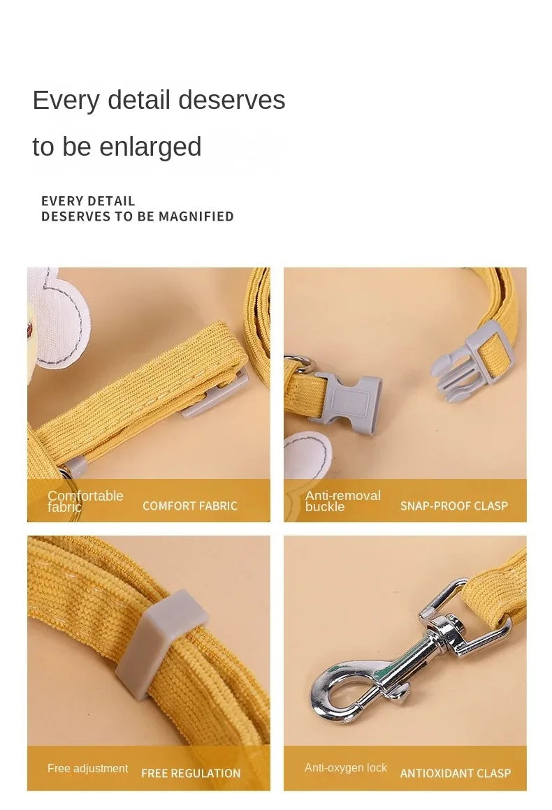 Bee-Themed Cat Harness & Leash Set – Adjustable & Comfortable
