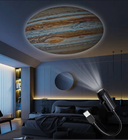 Mini USB Projection Lamp™ – Halloween, Christmas & Planet Decor