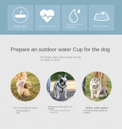 2-in-1 Pets Water Bottle & Food Dispenser – Portable Travel Cup for Pets