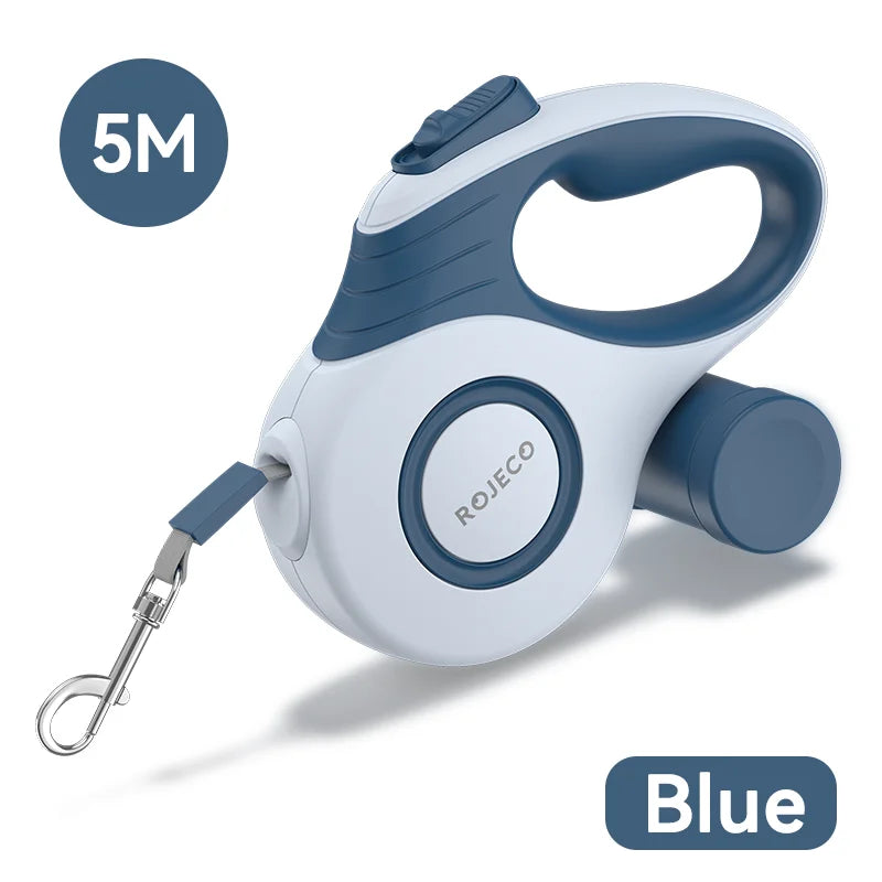 Pet Retractable Leash – 3M/5M for Walking Small Dogs & Cats