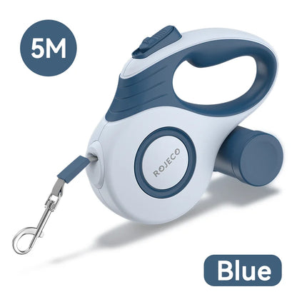 Pet Retractable Leash – 3M/5M for Walking Small Dogs & Cats