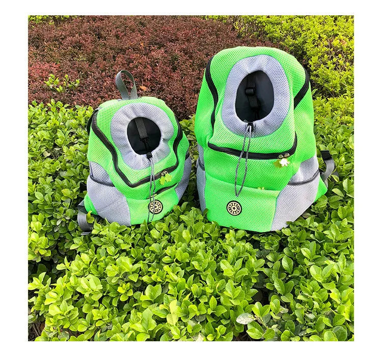 Small Dog Carrier Backpack – Breathable Travel Bag for Pets