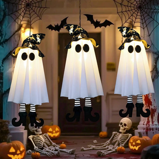 LED Halloween Witch & Ghost™ – 1/2/3pcs Hanging Party Decor