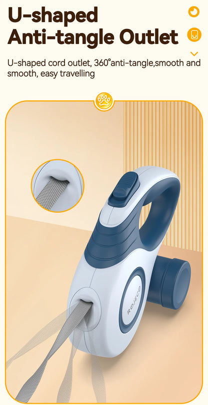 Pet Retractable Leash – 3M/5M for Walking Small Dogs & Cats