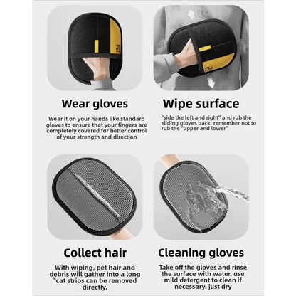 Pet Hair Remover Glove – Easily Clean Cat & Dog Hair at Home