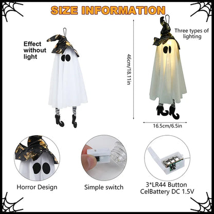 LED Halloween Witch & Ghost™ – 1/2/3pcs Hanging Party Decor