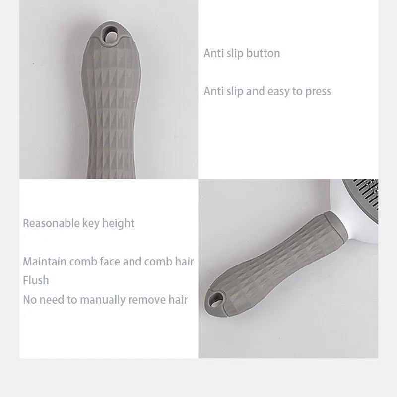 All-in-One Pet Hair Brush – Grooming Tool for Cats & Dogs