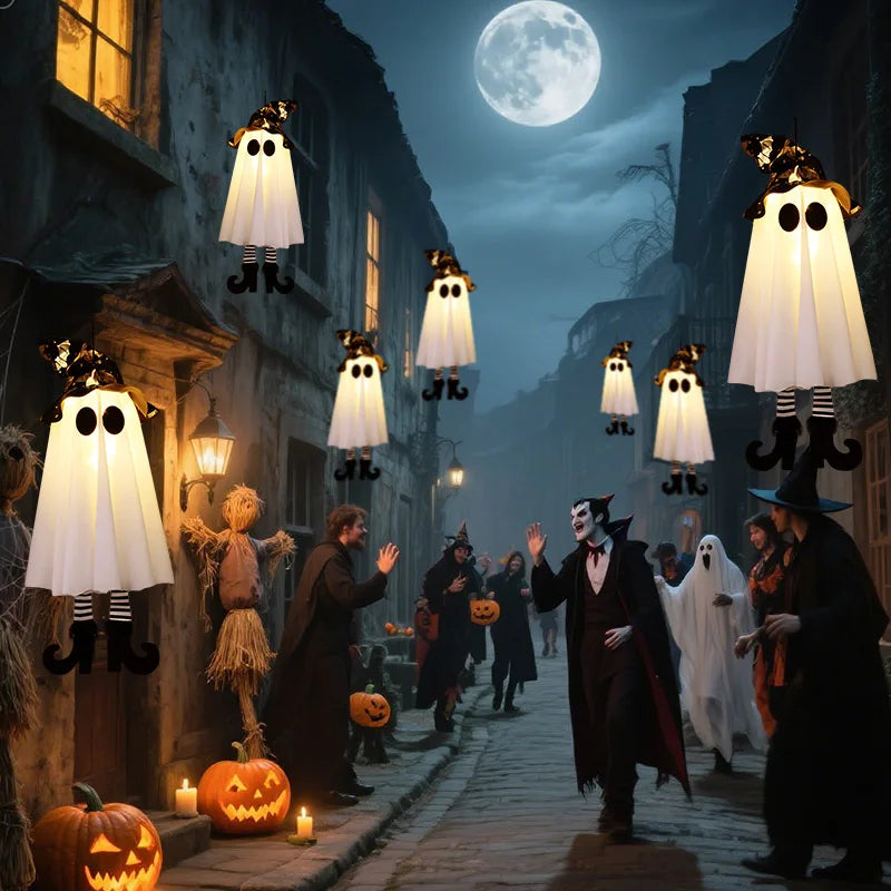 LED Halloween Witch & Ghost™ – 1/2/3pcs Hanging Party Decor