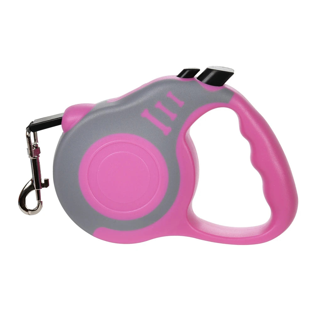 Retractable Pet Leash – 3m/5m for Small & Medium Dogs & Cats