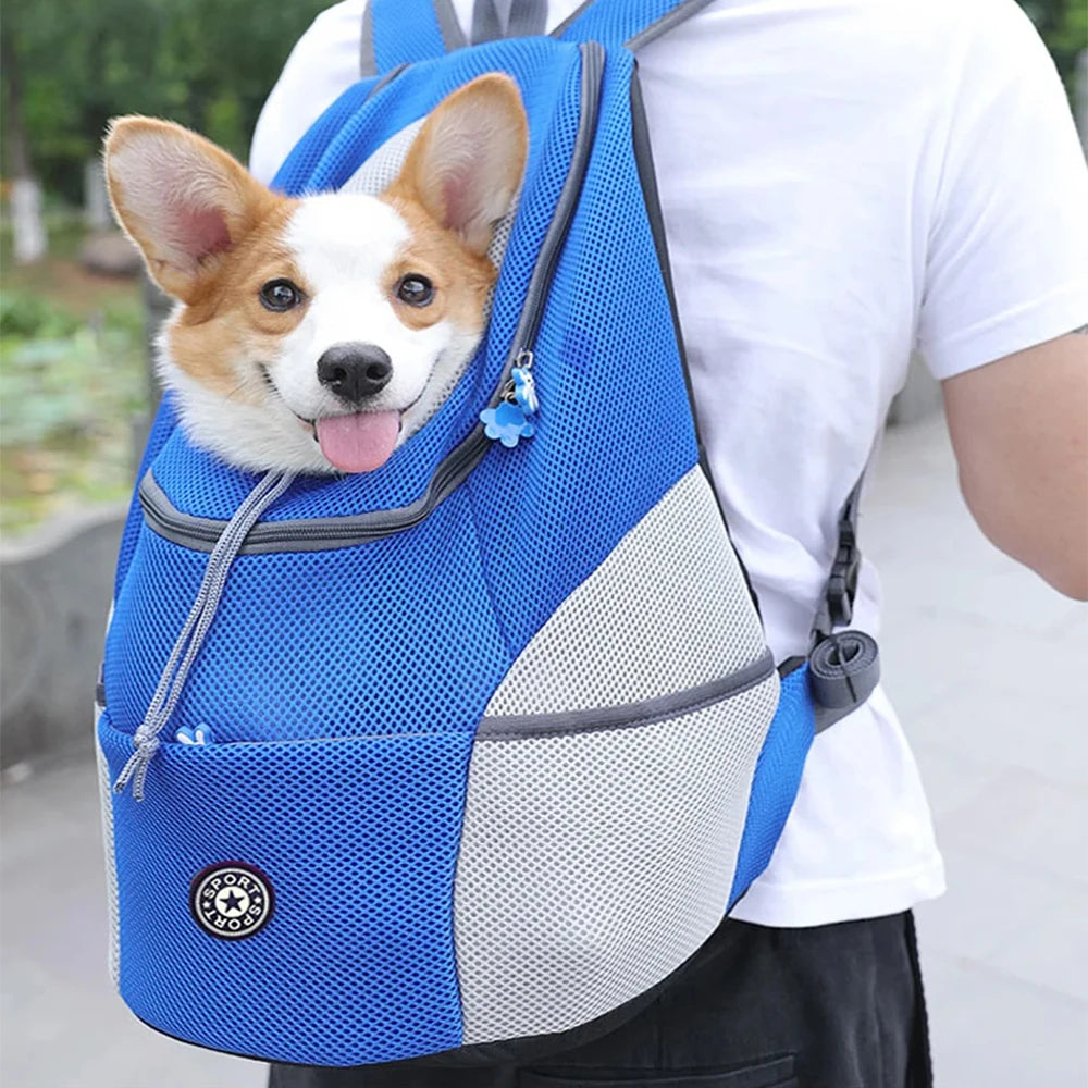 Small Dog Carrier Backpack – Breathable Travel Bag for Pets