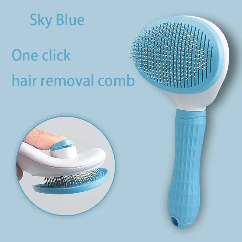 All-in-One Pet Hair Brush – Grooming Tool for Cats & Dogs