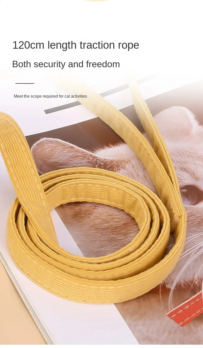 Bee-Themed Cat Harness & Leash Set – Adjustable & Comfortable
