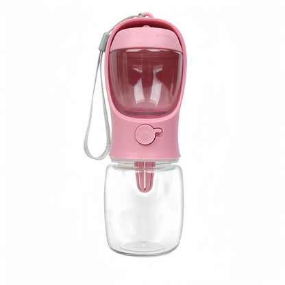 2-in-1 Pets Water Bottle & Food Dispenser – Portable Travel Cup for Pets