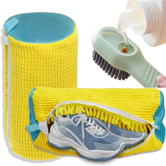 Shoe Washing Bag + Brush Set (1/2/4PCS)