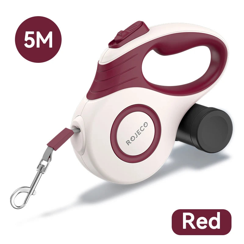 Pet Retractable Leash – 3M/5M for Walking Small Dogs & Cats