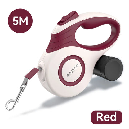 Pet Retractable Leash – 3M/5M for Walking Small Dogs & Cats