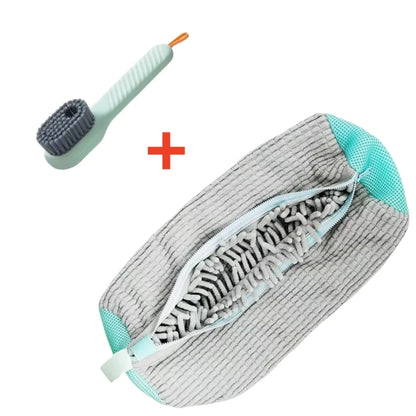 Shoe Washing Bag + Brush Set (1/2/4PCS)