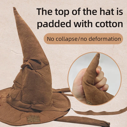 Fashion Movies Witch Wizard Hat™ – Leather Halloween Party & Cosplay Costume Accessory