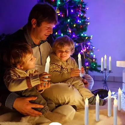 Floating LED Candles™ – 12/48/72pcs with Magic Wand for Party & Wedding Decor