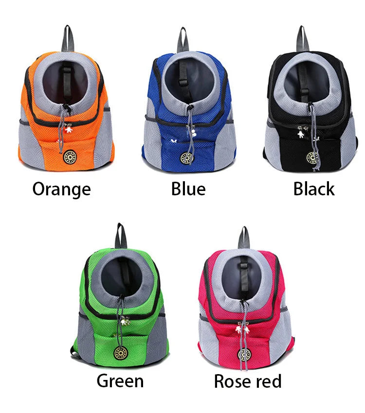 Small Dog Carrier Backpack – Breathable Travel Bag for Pets
