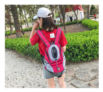 Small Dog Carrier Backpack – Breathable Travel Bag for Pets