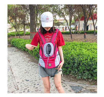 Small Dog Carrier Backpack – Breathable Travel Bag for Pets