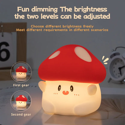 Halloween LED Night Light – Cute Silicone Pumpkin, Ghost & Mushroom Table Lamp for Kids, Nursery & Bedroom Gifts