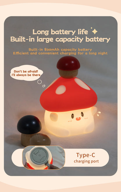 Halloween LED Night Light – Cute Silicone Pumpkin, Ghost & Mushroom Table Lamp for Kids, Nursery & Bedroom Gifts