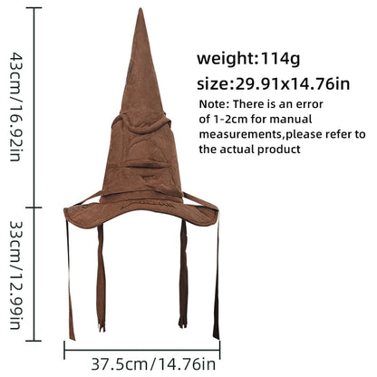 Fashion Movies Witch Wizard Hat™ – Leather Halloween Party & Cosplay Costume Accessory