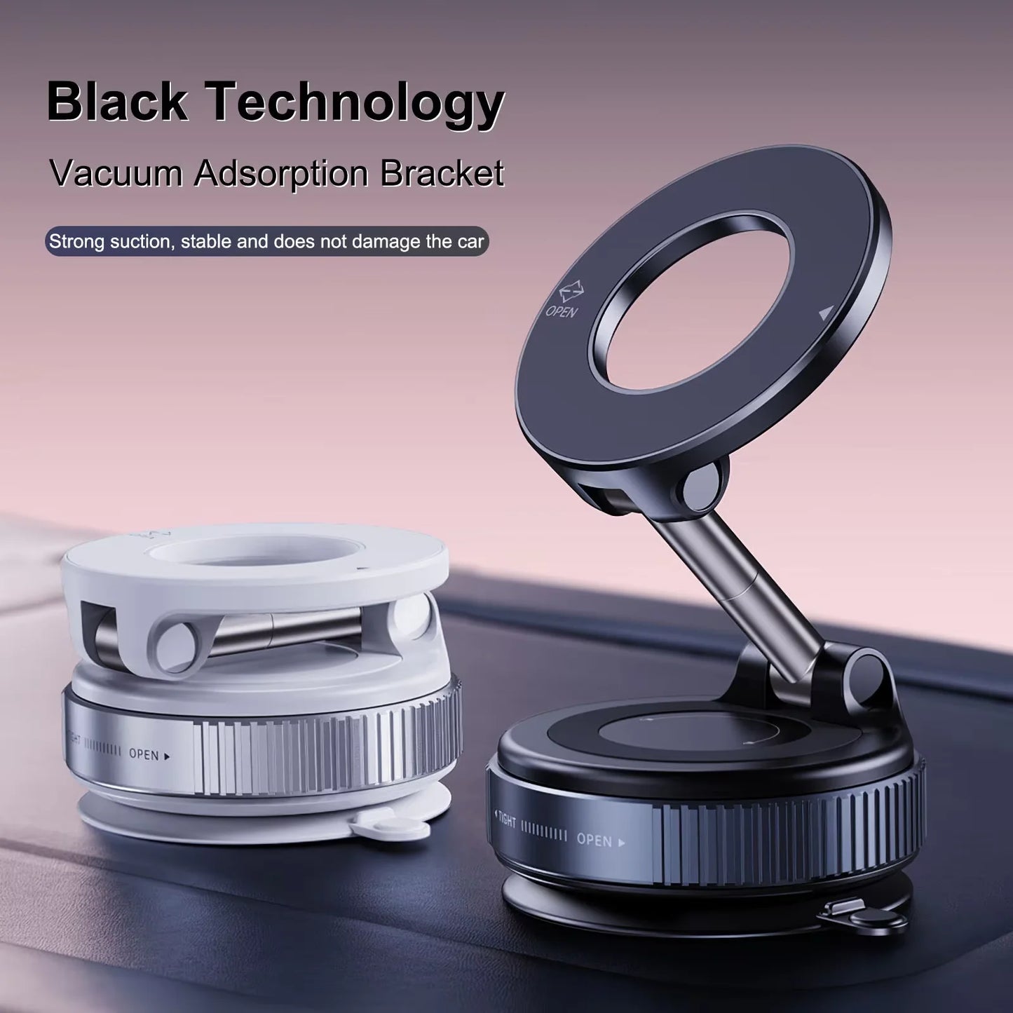 Foldable Magnetic Car Mount – 360° Adjustable