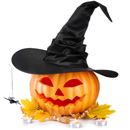Witchy™ Halloween Black Wizard Hat