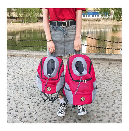 Small Dog Carrier Backpack – Breathable Travel Bag for Pets
