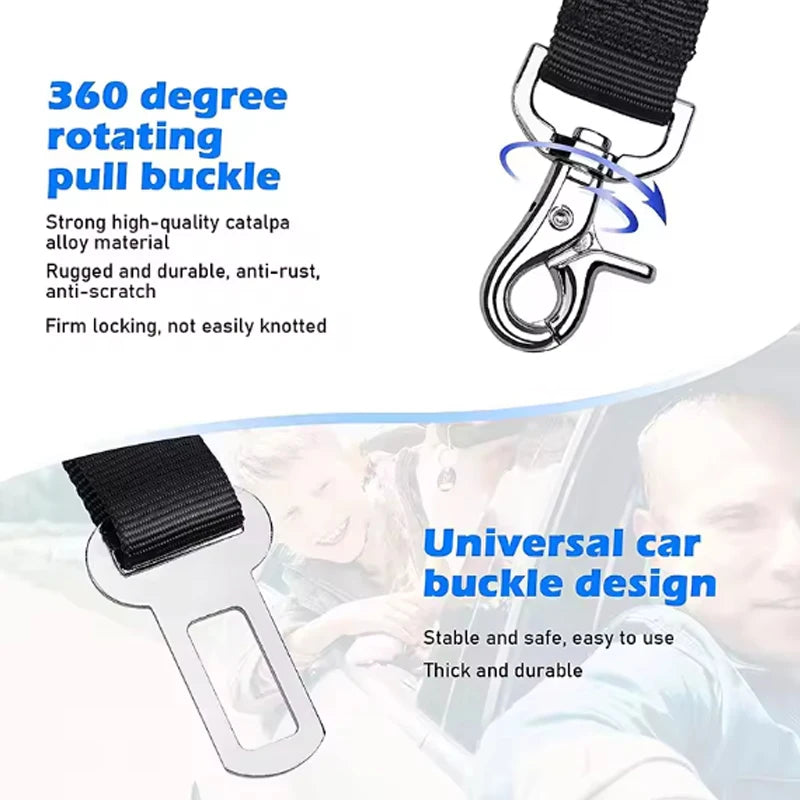 SafeRide™ Elastic Pet Car Seat Belt