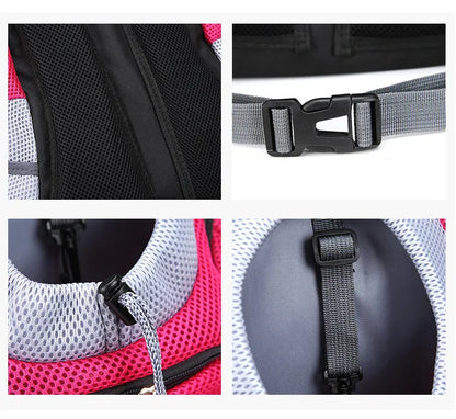 Small Dog Carrier Backpack – Breathable Travel Bag for Pets