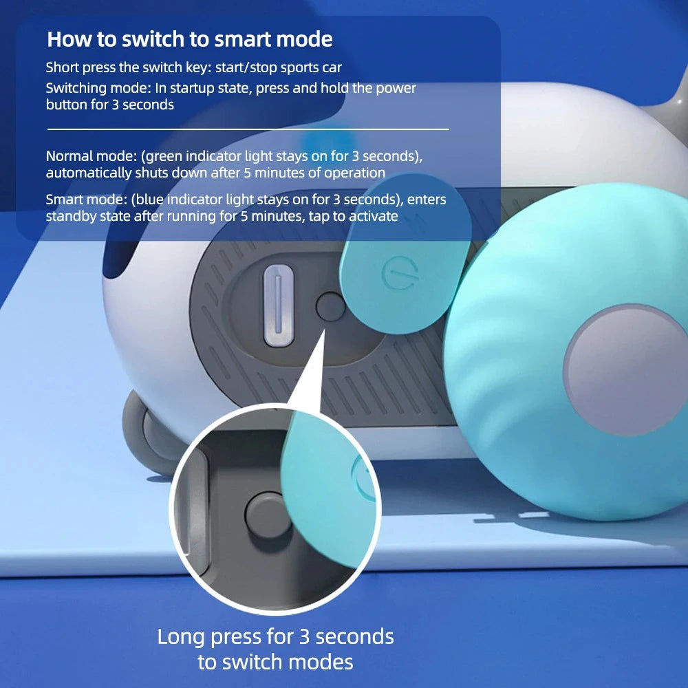 Smart Cat Toy with Dual Modes – Fun Indoor Play for Cats & Dogs
