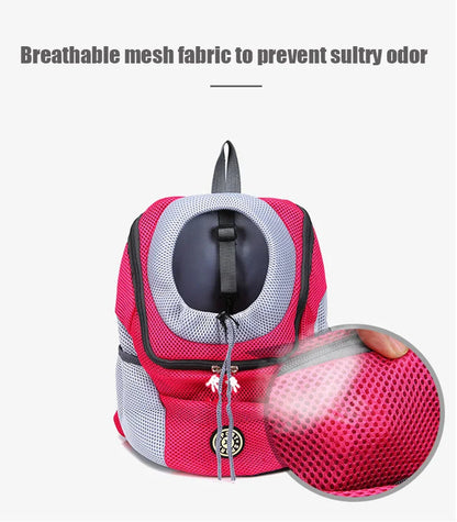 Small Dog Carrier Backpack – Breathable Travel Bag for Pets