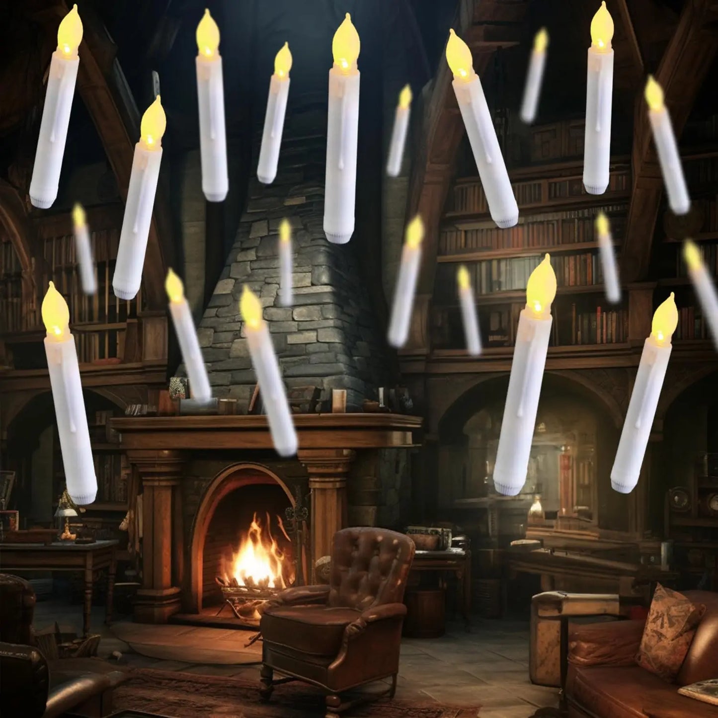 Floating LED Candles™ – 12/48/72pcs with Magic Wand for Party & Wedding Decor