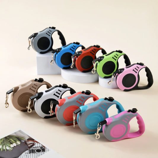 Retractable Pet Leash – 3m/5m for Small & Medium Dogs & Cats