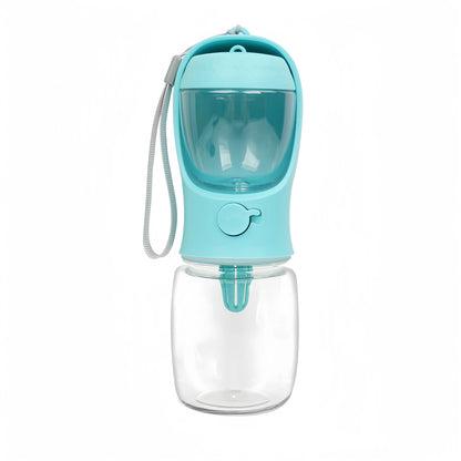 2-in-1 Pets Water Bottle & Food Dispenser – Portable Travel Cup for Pets