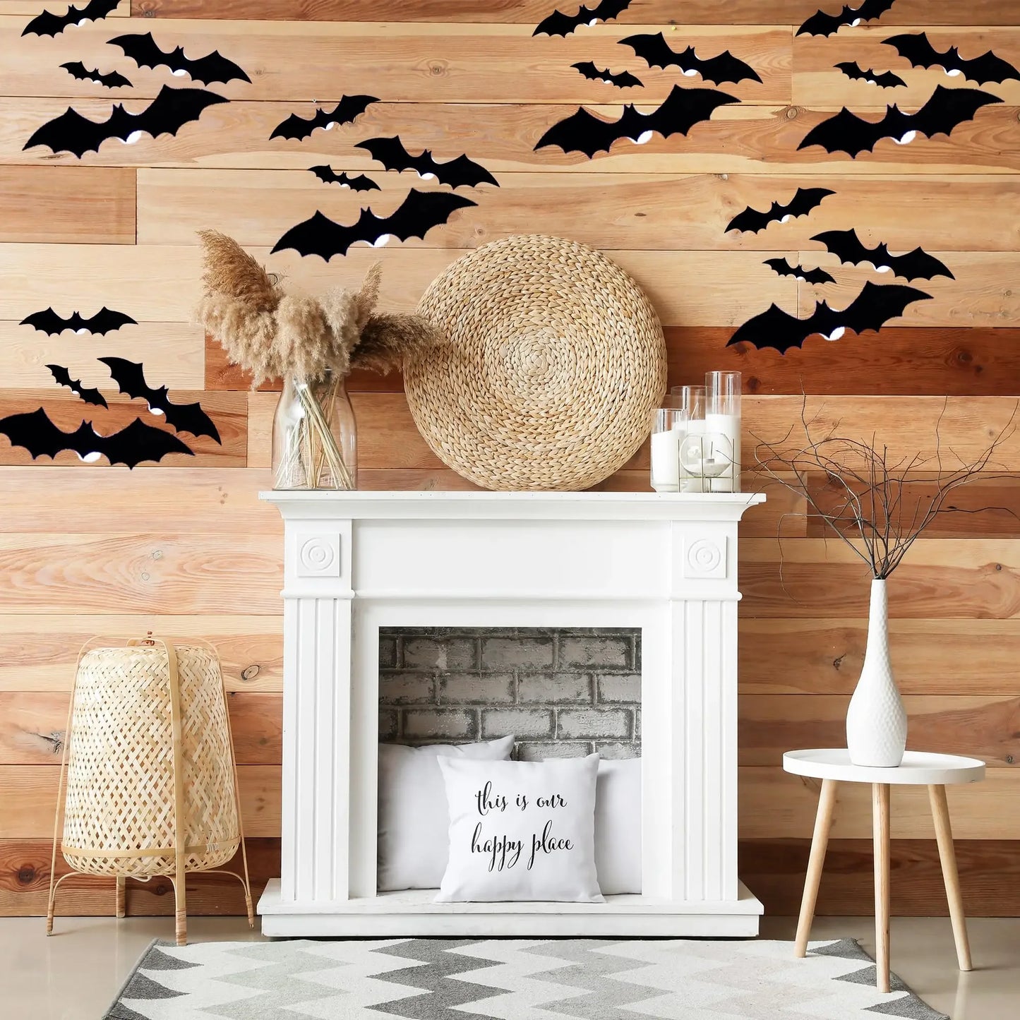 3D Halloween Bat Lights™ – LED PVC Wall Decor for Home & Party