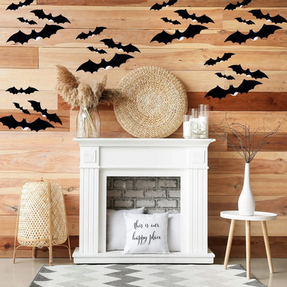3D Halloween Bat Lights™ – LED PVC Wall Decor for Home & Party
