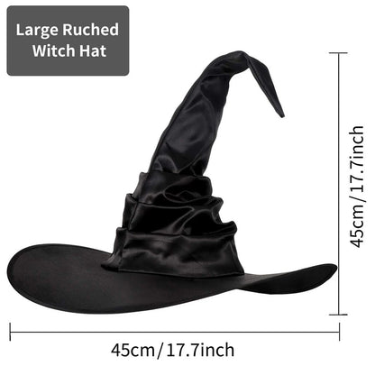 Witchy™ Halloween Black Wizard Hat