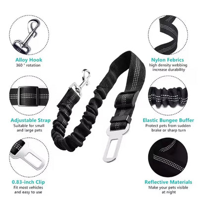 SafeRide™ Elastic Pet Car Seat Belt