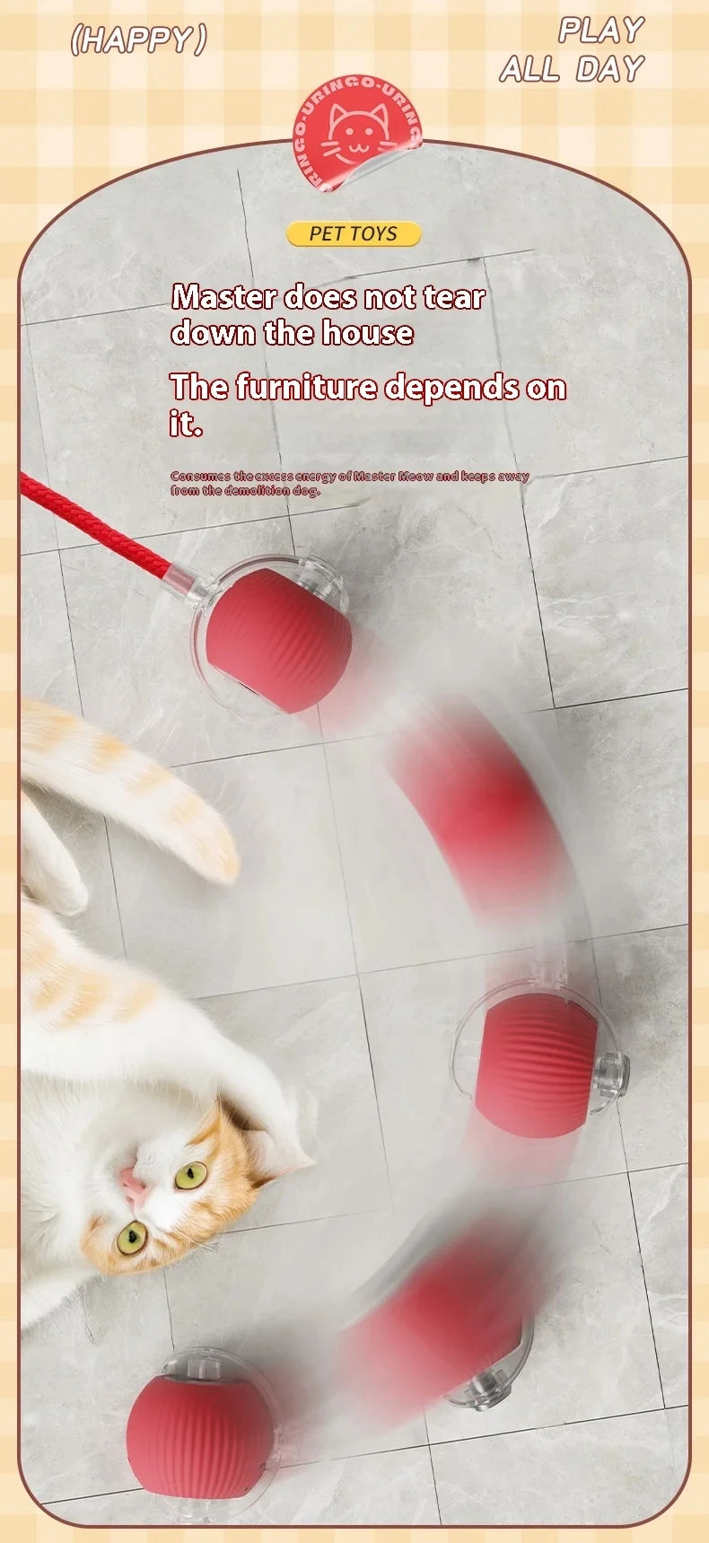PawChase™ Smart Rolling Pet Ball