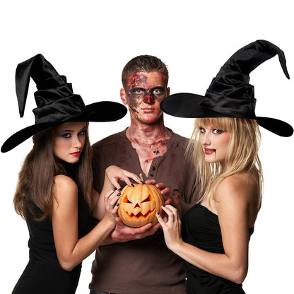 Witchy™ Halloween Black Wizard Hat