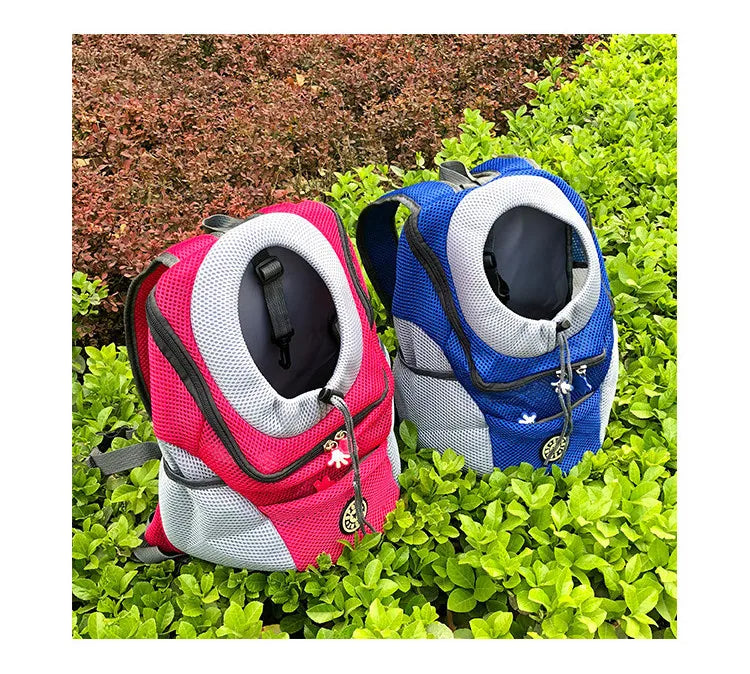 Small Dog Carrier Backpack – Breathable Travel Bag for Pets