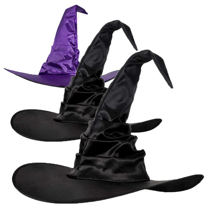Witchy™ Halloween Black Wizard Hat