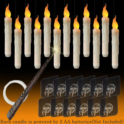 Floating LED Candles™ – 12/48/72pcs with Magic Wand for Party & Wedding Decor