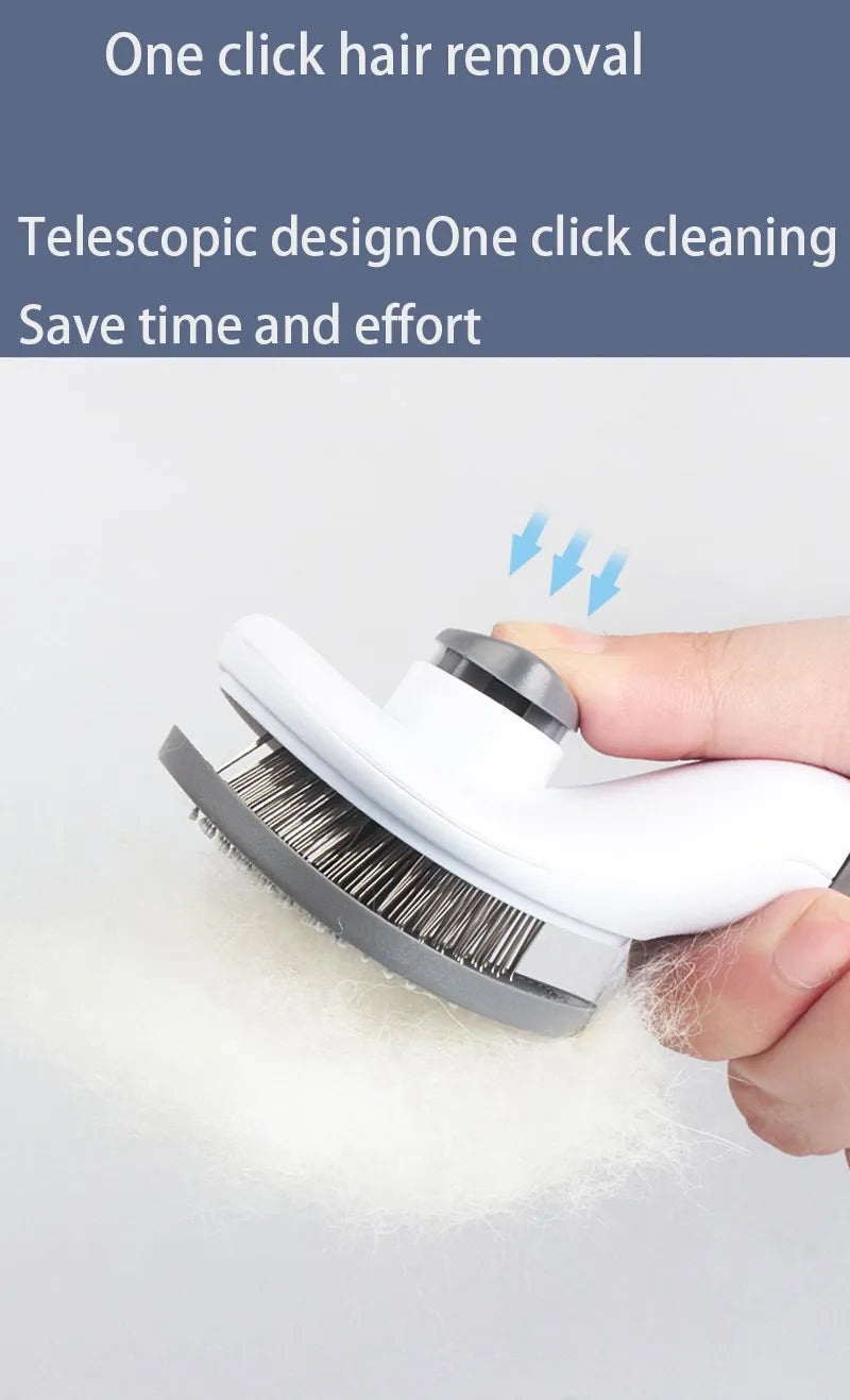 All-in-One Pet Hair Brush – Grooming Tool for Cats & Dogs