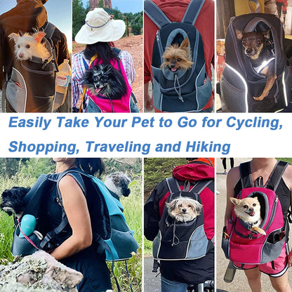 Small Dog Carrier Backpack – Breathable Travel Bag for Pets